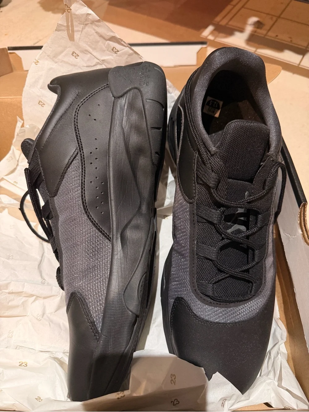 JORDAN Air Men's Black and Gray Athletic Sneakers